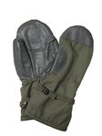 Genuine German Army Issued Goretex Waterproof Extreme Cold Weather Fur Lined Mitts in Olive