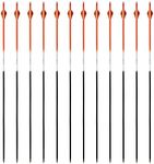 Musen 30" Carbon Archery Arrows Spine 340/400/500 Removable Tips, Hunting and Target Practice Arrows for Compound Bow and Recurve Bow 12 Pcs (Orange Pattern, SP500)