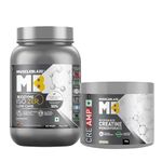 MuscleBlaze Biozyme so-Zero, Low Carb, Pure Whey Protein solate, 27 G Pure solate Whey Per Scoop (Ice Cream Chocolate, 1 Kg/2.2 Lb) & Creatine Monohydrate Creamp With Creabsorb (100 G,Unflavoured)