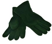 Childs Fleece Gloves, Bottle Green, Age 9/12