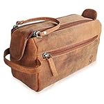 RUSTIC TOWN Leather Toiletry Bag fo