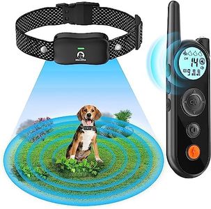 Wireless Dog Fence System with 14 Levels of Distance, Dog Training Collar with Remote 1.15 Mile, 3 Safe Trainer Modes, Security Lock, IPX7 Waterproof for All Breeds Sizes (1 Collar)