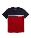 Nautica Men's Navtech Colorblock Tee, Nautica Red, 3X-Large