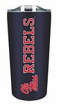 Campus Colors NCAA Stainless Steel Tumbler Perfect for Gameday - 18 oz - Double Walled - Keeps Drinks Perfectly Insulated (Ole Miss Rebels - Blue)