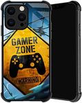 TnXee Compatible with iPhone 14 Case,Gamer Zone iPhone 14 Cases for Men/Women,Soft TPU Anti-Skid Thread Frame and Four Corner Anti-Collision Protection Case for iPhone 14 6.1"