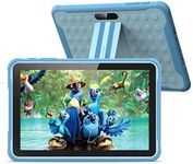 Android 10, 10 inch Pritom Kids Tablet, Parental Control, 6000mAh, Kids app, Quad Core Processor, 2GB RAM, 32GB ROM, HD IPS Screen, Google Play, YouTube, Camera, with Kids-Tablet Case (Blue)