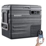 BODEGACOOLER 12 Volt Car Refrigerator, 68Quart(65L) Camping Fridge, Portable Freezer with APP Control,-4℉-68℉ Car Cooler,12/24V DC &100-240V AC, for Travel,Truck,Outdoor,Vehicles