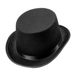 Top Felt Child Size - Black Felt Top Hats Caps & Headwear for Fancy Dress Costumes Accessory