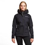 Berghaus Women's Stormcloud Waterproof Jacket with Hydroshell Fabric, Adjustable Hood and 2 Zipped Pockets, Womens Rain Coat, Women's Hiking & Outdoor Recreation Clothing, Black, UK16