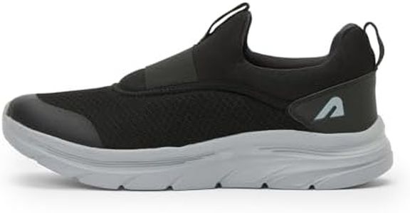 Boldfit Walking Shoes for Men Slip On Shoe for Men Cushion Shoes Without Laces for Mens Jogging Shoe for Man Regular Wear Without Lace Slip Ons Black 10