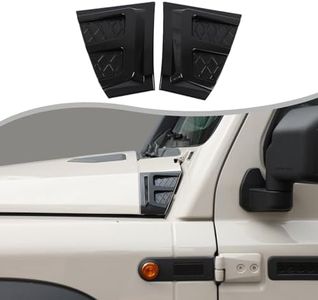 Hood Cowl Body Armor Outer Cowl Cover Trim Compatible with INEOS Grenadier 2020-2025 Accessories Car Front Hood Outer Corner Guard Protector Engine Side Outer Cowling Cover, ABS (Glossy Black)