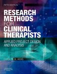 Research Methods for Clinical Therapists: Applied Project Design and Analysis