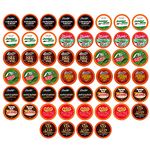 Two Rivers Coffee & Hot Chocolate Pods Sampler Compatible with K Cup Brewers Including 2.0, Single Serve Cocoa Variety Pack, 52 Count