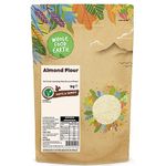 Wholefood Earth Almonds Flour 1 kg | GMO Free | High Fibre | Source of Protein