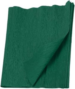 MECCANIXITY Crepe Paper Roll 7.5ft Long 20 Inch Wide for Wedding Ceremony Various Large Festivals Decoration, Green