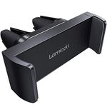 Lamicall Car Phone Holder, Universal Vent Mount - 360 Rotating Air Vent Cradle Stand for iPhone 16 15 14 Pro Max Plus, 13 12 Pro Max Mini, 11 Pro Xs XR X 8 7 6s, Samsung S21, Mobile Phones - Black