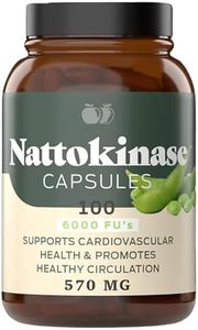 Complete Natural Products Nattokinase Capsules - 100 Count 570Mg 6000Fu'S, Support Healthy Circulation, Natto Enzymes, Gluten Free, Pure Soy Enzyme, Vegan, Non-GMO