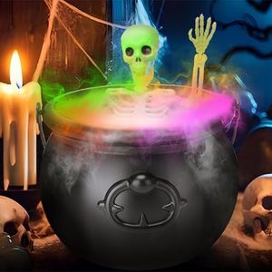 Witch Cauldron Diffuser, Witches Cauldron Large Outside, Black Plastic Cauldron Large, Bubbling Cauldron Halloween Decor, Large Plastic Cauldrons, Halloween Cauldron with Smoke, Black Cauldron Pot