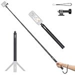 VRIG TP-13 52inch Invisible Selfie Stick for Insta360 for GoPro 11 10 9 8 7, ONE X3, X2, X, Insta360 ONE R, RS, Insta 360 Camera,1/4" Extended Monopod Pole compatiable with Sports Camera