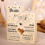 Bestie Gifts for Women, Best Friend Birthday Gifts, Exquisite Candlestick Gifts for Work Bestie, Ideal Bestie Gifts for Christmas, Beautiful Bestie Gift.