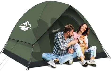 Zelt 2-3 Personen Camping Zelte - Ultraleichte Campingzelt Kuppelzelt Winddicht 3-4 Saison mit Abnehmbarer äußerer Zeltplane, Kleine Packungsgröße, Geeignet für Camping Wandern Backpacking Familien