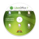 LibreOffice Suite 2024 Home and Student for - PC Software Professional Plus - compatible with Word, Excel and PowerPoint for Windows 11 10 8 7 Vista XP 32 64-Bit PC