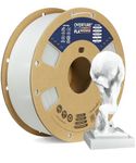 OVERTURE PLA Plus (PLA+) Filament 1.75mm PLA Professional Toughness Enhanced PLA Roll, Cardboard Spool, Premium PLA 1kg(2.2lbs), Dimensional Accuracy +/- 0.02mm (White)