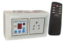 Sarru CRS, Complete Remote Electric Switch Board Controller with 1 Smart Fan Regulator, 2 Lights, 1 5Amp Socket, Timer and Sleep Mode.