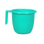 ATCUSA Plastic Mugs for Bathroom Bath Accessory x 1 Mug Bathing Mugs Dabba camping mug, certified bathing water mug - 1.5 litre capacity - Assorted colors