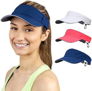 TrailHeads Sun Visor Hat for Women - Recycled Running Visors for Women - Tennis, Golf, Softball, Summer - Women's Visors