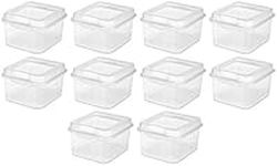 Sterilite 18038612 Small Clear Flip Top Storage Box