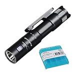 Fenix LD12R EDC Flashlight, 600 Lumen USB-C Rechargeable, AA Compatible, Main and Side Dual LEDs Work Light with Magnetic Clip and Lumentac AA Organizer