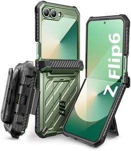 SUPCASE for Samsung Galaxy Z Flip 6 Case with Stand & Belt-Clip (Unicorn Beetle Pro), [Hinge Protection] [Front Screen Protector] Full Body Rugged Protective Phone Case for Galaxy Z Flip 6/5, Guldan