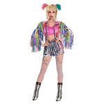 Amscan 9906742 - Women's Official DC Comics Harley Quinn Birds of Prey Adults Fancy Dress Costume Size: 14-16