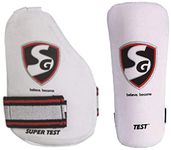 SG Super Test RH Inner Solid Thermoplastic Polyurethane Thigh Pad, Adult & Test Elbow Guards, Youth Combo