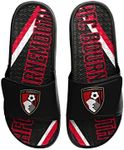 Football Premier League One Gel Comfy Summer Shoes Sliders, Afc Bournemouth, 12/13 UK