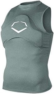 EvoShield Men's Chest Guard Sleeveless Shirt - Charcoal, Adult and Youth Sizes