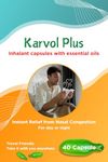 Karvol Plus - 40 Decongestant Vaporisation Capsules - Steam Inhalation for Nasal Decongestion, Blocked Nose, Cold, Cough, Natural Aromatic Oils (Reduced Packaging)