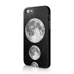 Tirita Compatible with iPhone 6 Plus & 6s Plus Hard Case Phone Cover Moon Stars Marble PRINTED GLITTER, NO REAL GLITTER Quotes Planets Space Universe Galaxy Trendy Fashion Gift Present Cute Design