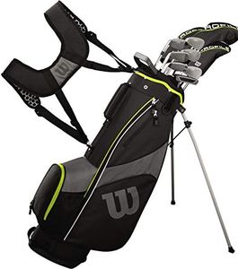 WILSON Golf Profile SGI Men's Complete Golf Set ? Teen, Left Hand,Black/Yellow (Teen)