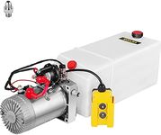 VEVOR Hydraulic Pump 12V DC ‎8 Quart Hydraulic Motor Plastic Hydraulic Power Unit, Single Acting Dump Trailer Hydraulic Pump Single Acting Hydraulic Power Pack Electric Hydraulic Pump with 8 Liter Hydraulic Reservoir for Car Lift