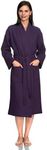 TowelSelections Women's Robe, Kimono Waffle Spa Bathrobe Small/Medium Loganberry