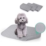 Nobleza 3 Pack Reusable Washable Puppy Pads, 60x45cm Medium Anti-slip Bottom Dog Training Pads, Super Absorbent Leak-proof Incontinence Pet Pee Wee Mat, Dog Toilet for Cat Rabbit