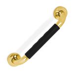 Plantex 304 Stainless Steel Grab Bar for Toilet with Grip/13 inch Anti-Slip Handle for Bathroom Support - Pack of 1 (PVD Gold & Black)