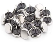 20pcs Round Heavy Duty Furniture Pads,Ulifestar Nail On Furniture Sliders Hardwood Floor Protectors Metal Nail On Glides for Chair Table Desk Cabinet Sofa Couch Leg Feet Non Slip Glides (Dia 27mm)