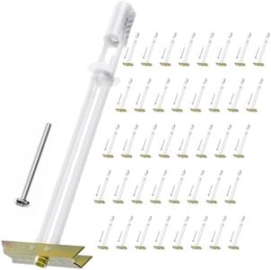 Drywall Anchor with Included Bolts for 3/16”-24, Heavy Duty Hollow Drywall Anchors for TV Mounting Kit, Stainless Steel Hollow Wall Anchors Holds up to 240lbs Each in 1/2” Drywall, 40 Packs