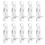 20PCS Plastic Shelf Supports, Shelf Support Pegs Kitchen Cabinet Shelf Clips, Cabinet Shelf Pegs Plastic Locking Shelf Pegs for Supporting Closets Cabinets Bookcases Shelves Kitchens (2.24×0.67inch)