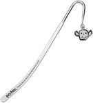 The Carat Shop Harry Potter Bookmark with Owl Hedwig Chibi Charm Pendant 14 cm Silver-Plated