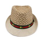 VRITRAZ Stylish Kids Fedora Hat for Boys and Girls, Summer Sun Protection, 6 to 14 Years (Color-Beige)