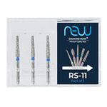 InstruDent Diamond Rounded Shoulder Diamond Bur RS-11 (Pack Of 3)